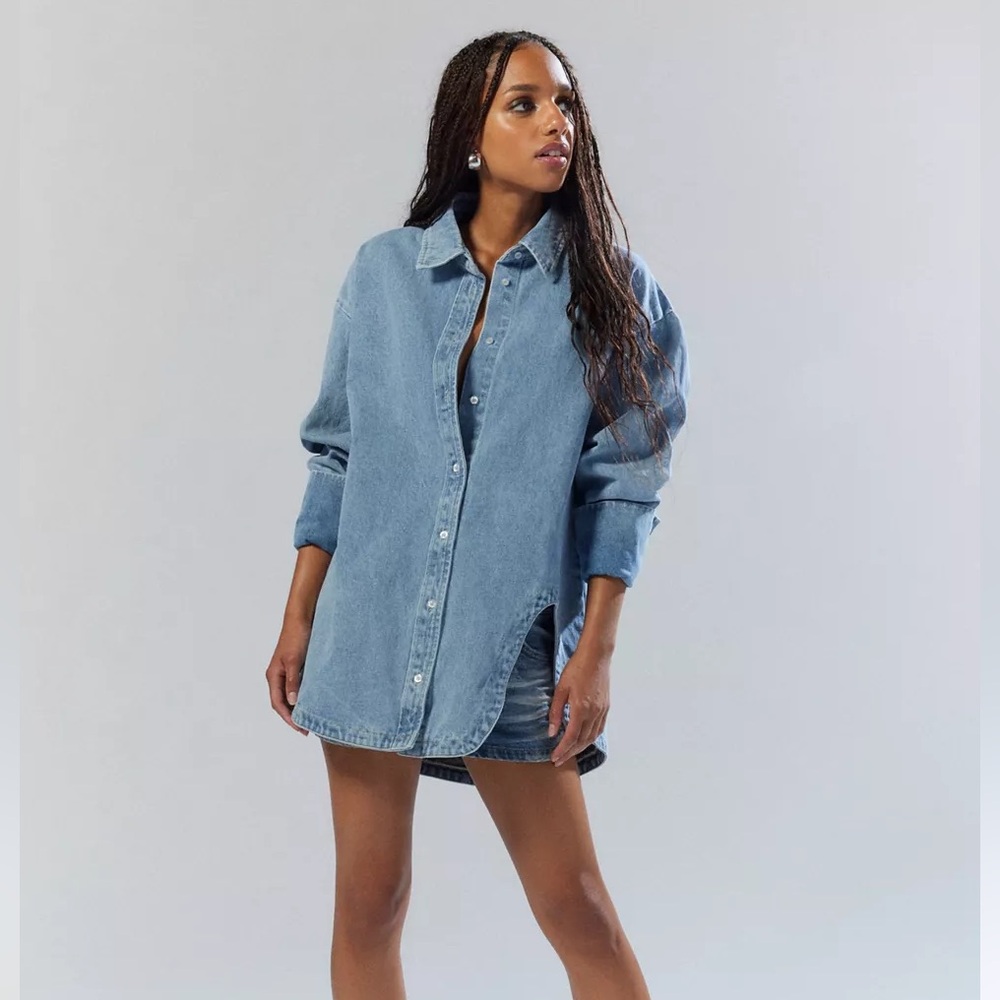 SALE TODAY ONLY! Urban Outfitters Lioness Off Duty Denim Shirt - Picture 2 of 16